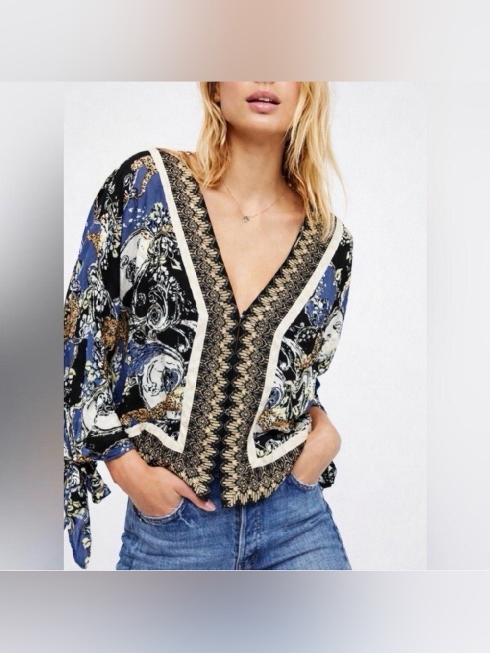 Free People Catch Me If You Can Top Medium Leopard Hippie Artsy Festival